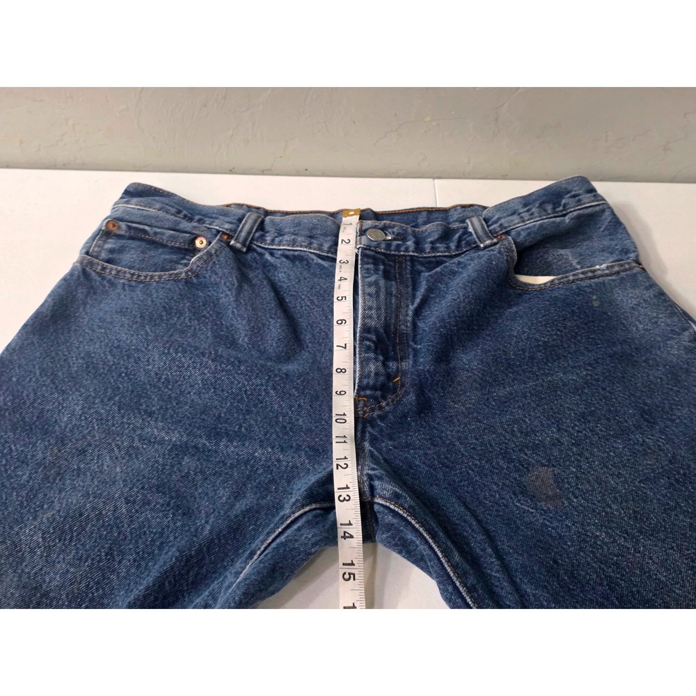 Levis 517 Bootcut Jeans Mens 36x34 Medium Wash Blue Denim Cotton Pants - Picture 7 of 11